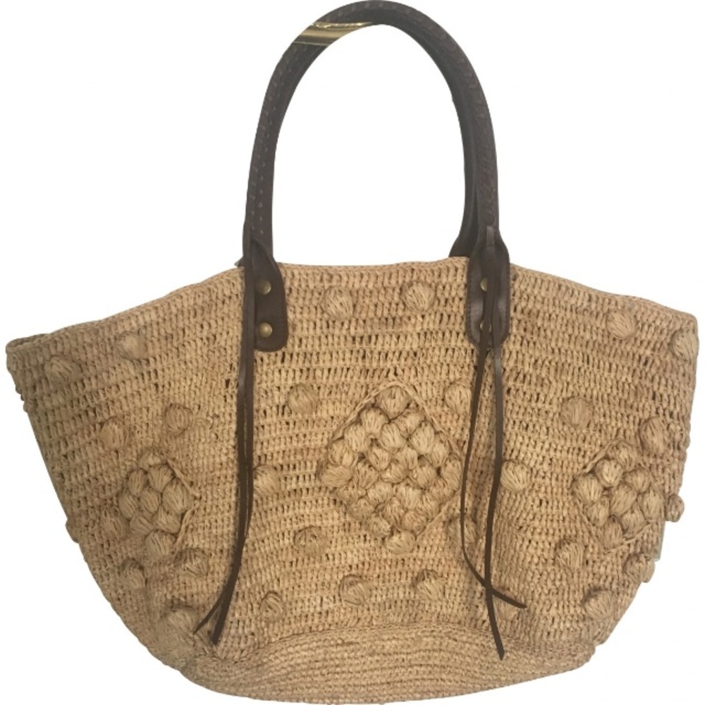 Gerard Darel raffia tote bag